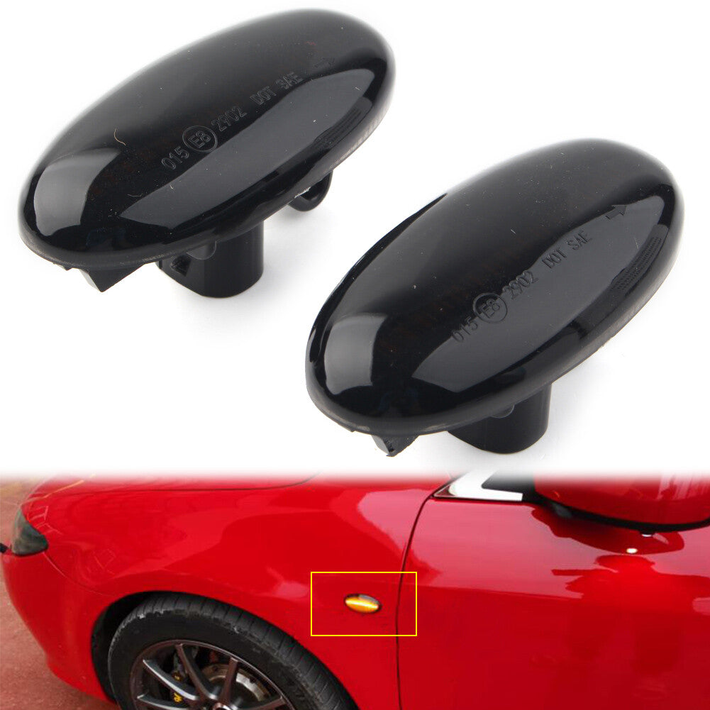 for MAZDA 3 04-11 LED Dynamic Side Marker Turn Signal Sequential Blinker Lights