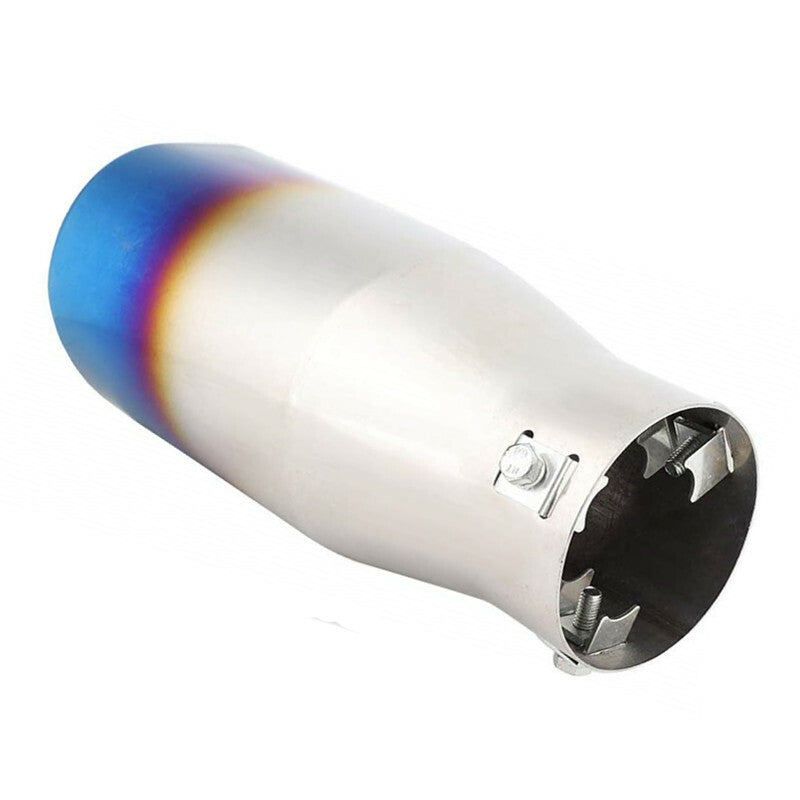 Car Muffler Tip Muffler Stainless Steel Exhaust Pipe Roasted Blue Tail Throat
