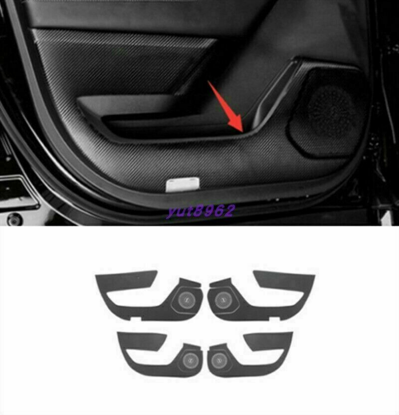 Leather Inner Door Anti-Kick Anti-Dirty Pad Trim for Toyota Highlander 2020-2022