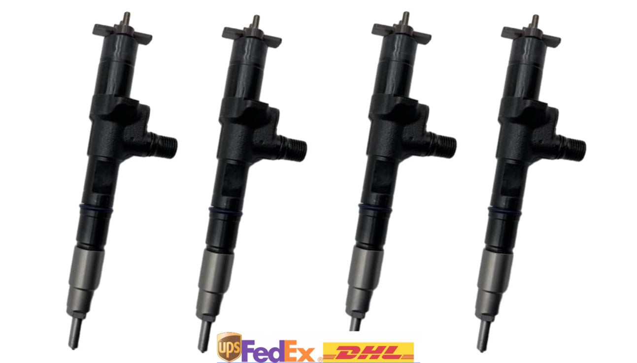 4XFuel Injector 295700-0110 1J524-53051 For Kubota M7131PB M7131S M7151PB M7151S