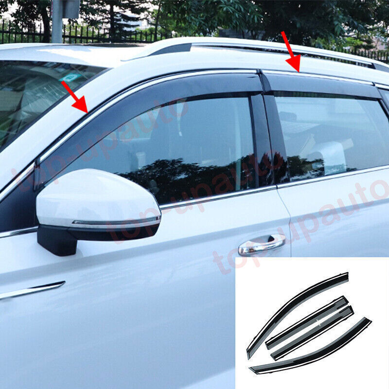 for VW Taos 2021-2024 Side Window Wind Visors Sun Rain Guard Vent Deflectors