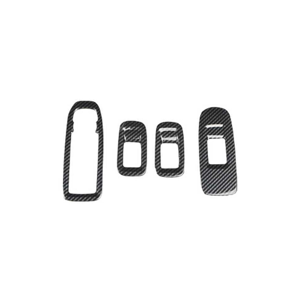 for Cadillac XT5 2017-24 ABS Carbon Fiber Door Window Switch Lift Cover Trim 4P