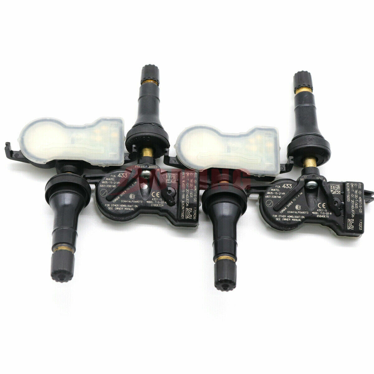 68313387AB 4PCS TPMS For 2016-2021 for Fiat 500X for Jeep Renegade Tire Pressure Sensor