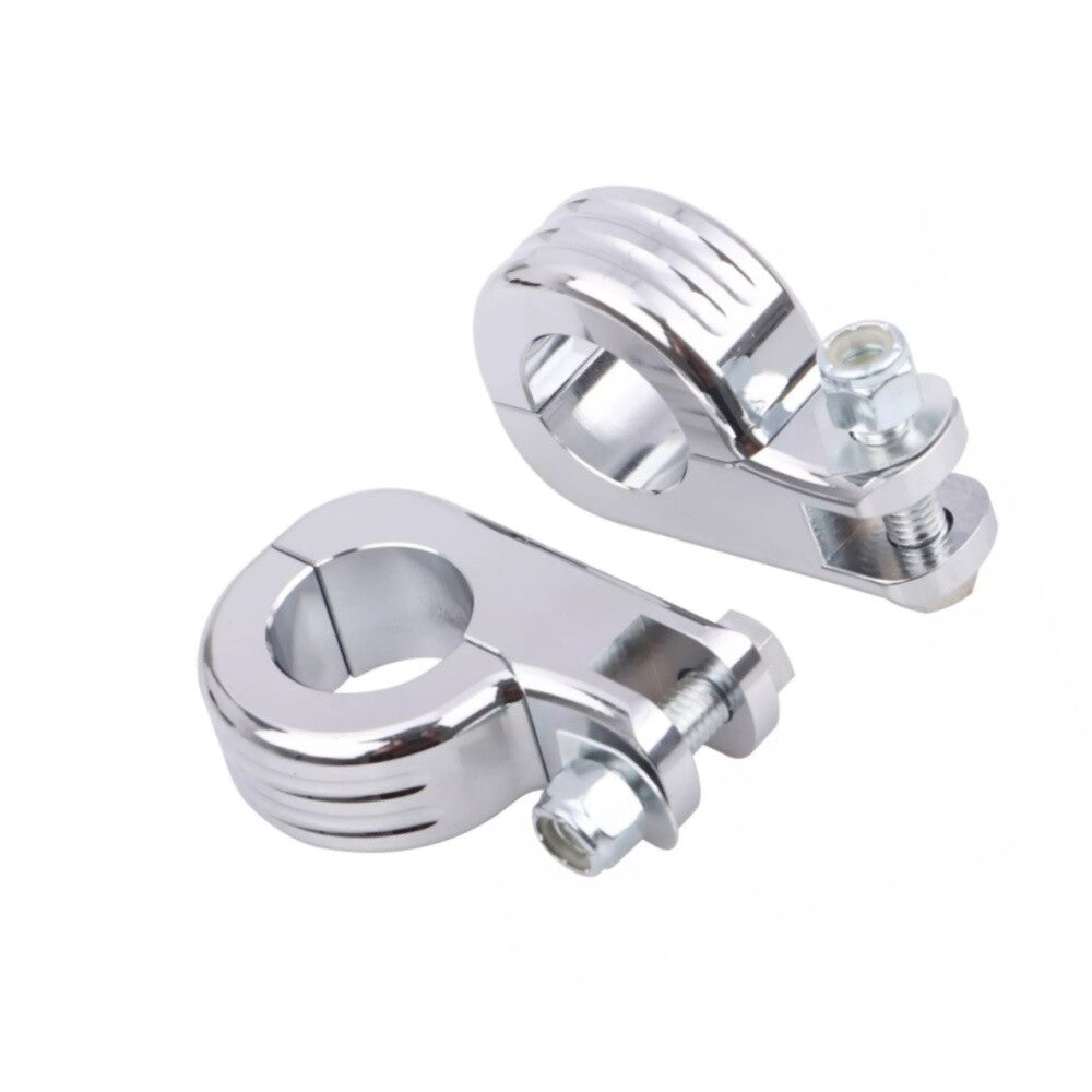 Motorcycle 32mm Engine Crash Bar Highway Foot Peg Mount Clamp Bracket For Dyna