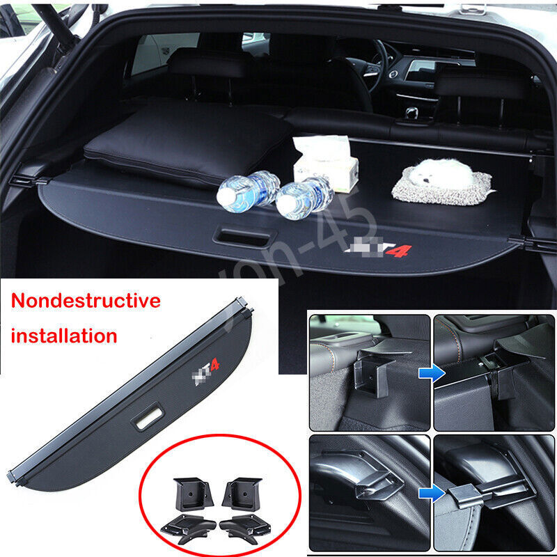 for Cadillac XT4 2019-2024 Rear Trunk Cargo Luggage Cover Security Shield Shade