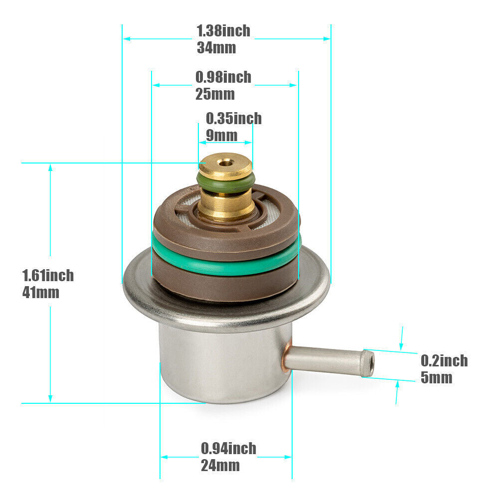 One-piece brand new XR3Z-9C968AA fuel pressure regulator for 1999-2004 for Ford F-350 5.4L...