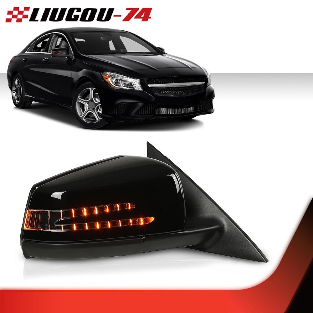 Suitable for Mercedes CLA250 14-16mm mirrors with heated side mirrors, memory foam pad lights, passenger side.