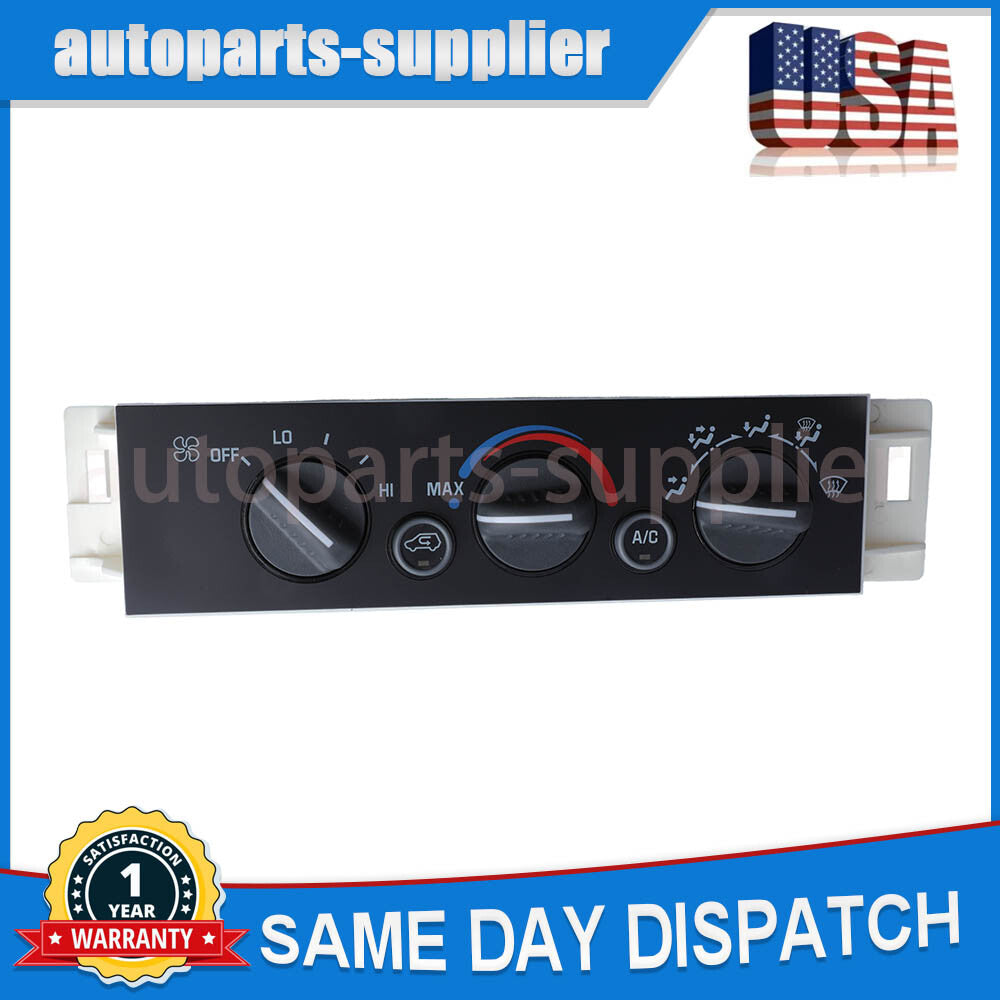 Heater/Air Conditioner Control Panel Switch Unit 16231175 Suitable for Chevrolet C1500 K1500 (1996-99)