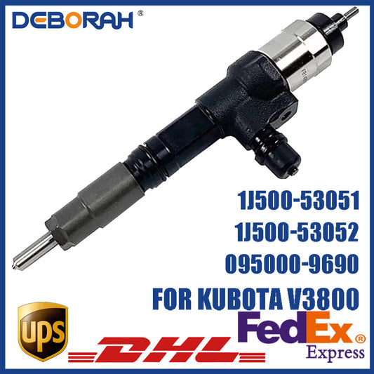 Diesel Fuel Injector 095000-9690 1J500-53051 for Kubota V3800 V3800T 3.8L Engine