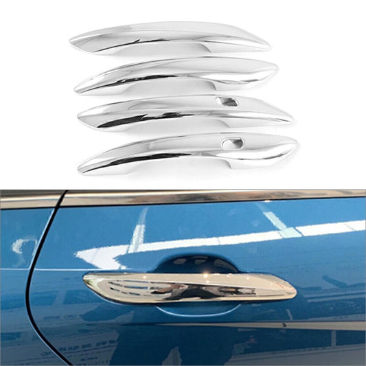 4x ABS Car Exterior Side Door Handle Cover Trim for Hyundai for Elantra 2021 Silver