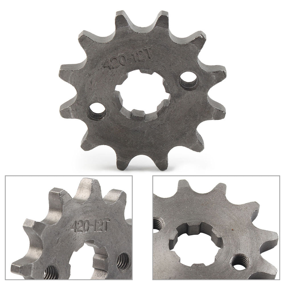Front Chain Sprocket For 50cc 70cc 90cc 110cc 125cc Pit Dirt Bike 428-12T 17MM