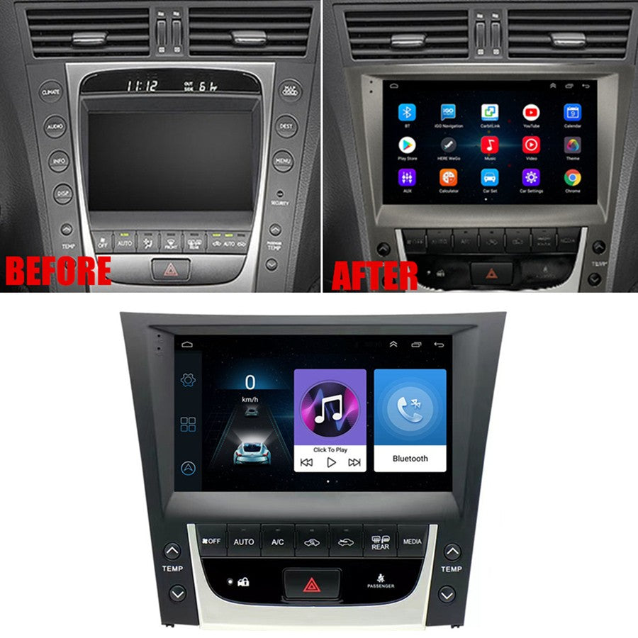9 Android 11.0 Stereo Radio GPS Head Unit Wifi FM For 2005-2011 for Lexus GS Series