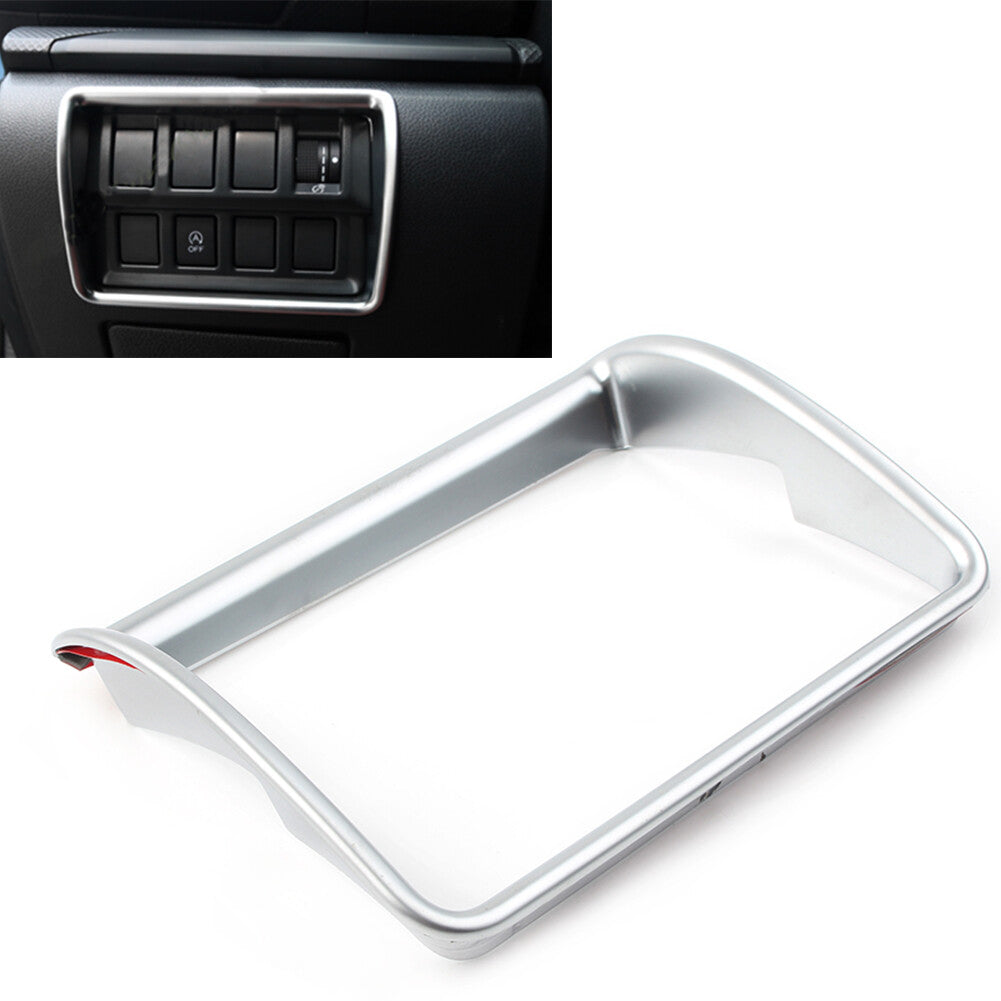 Interior Headlight Switch Button Cover Trim for Subaru Forester 2019-2020 Silver