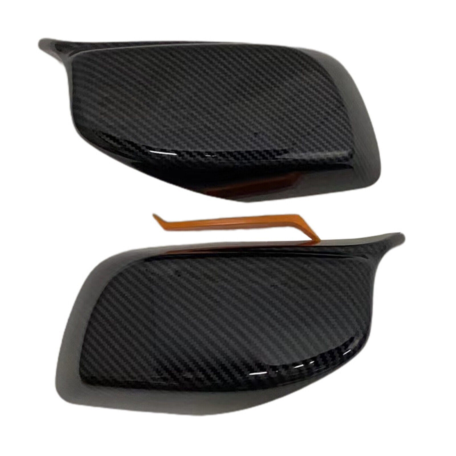 Mirror Cover Cap fit for BMW E60 E61 5-Series 525i 530i 540i 04- 07 Carbon Fiber AT