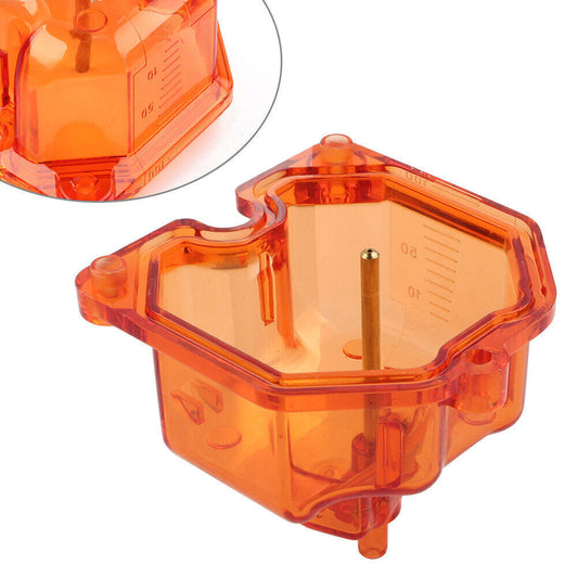 Plastic Clear Carburetor Float Bowl Chamber Fit For PZ 26/27/30/32mm Carb Orange