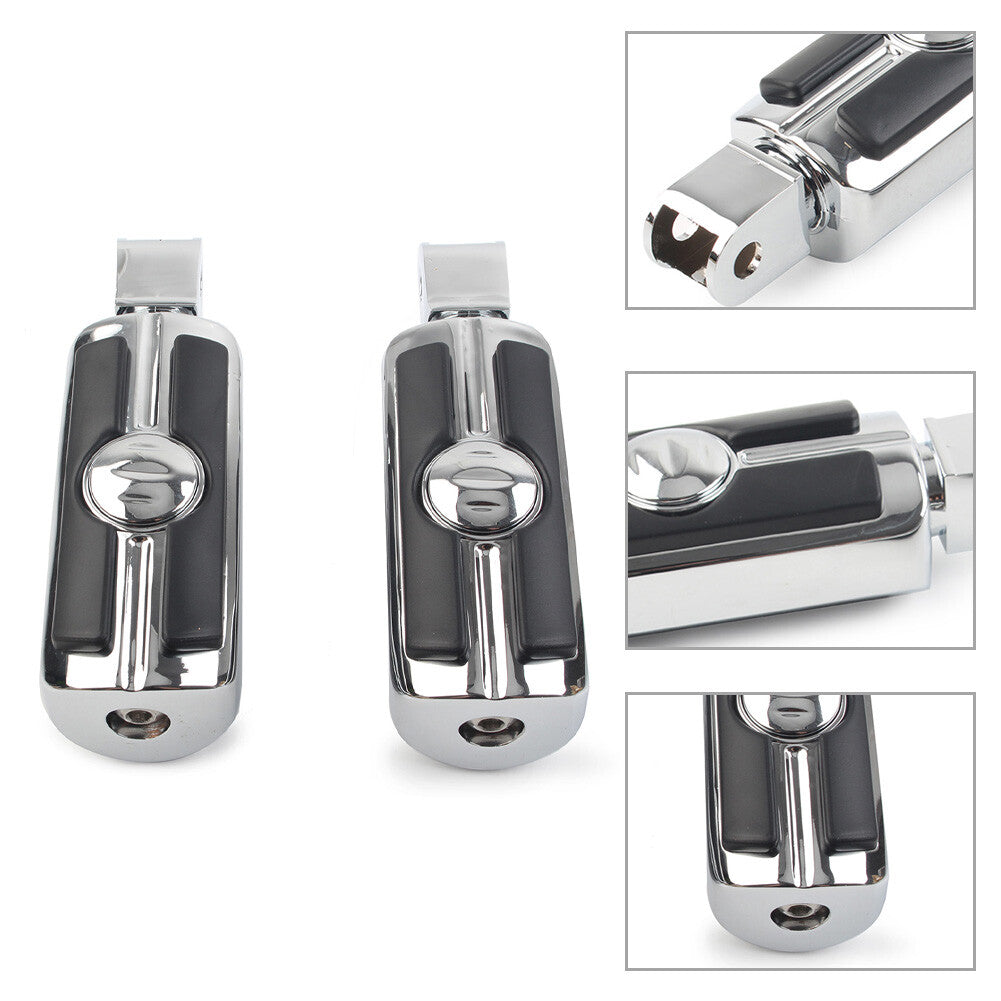 2x Foot Pegs Footrests Footpegs Chrome for Honda Magna VF750 Shadow VT1100 Sabre