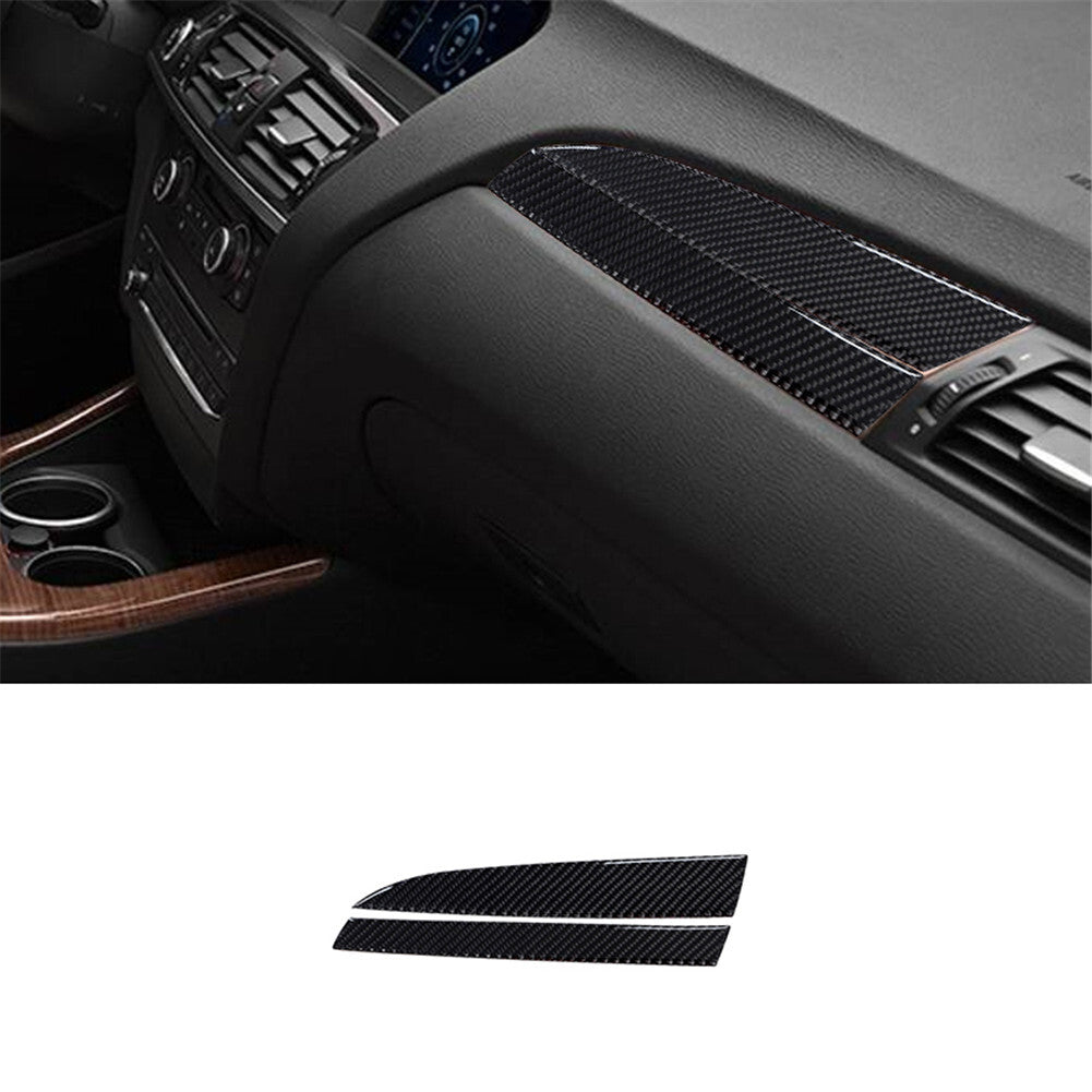 Carbon Fiber Passenger Dashboard Panel Cover Trim for BMW X3 F25 X4 F26 2011-17