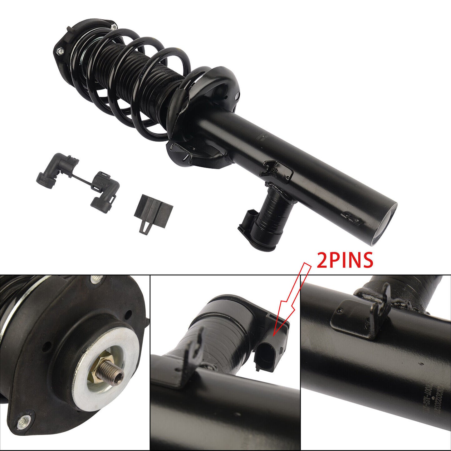 Pair Front Shock Coil Spring Struts Assembly for VW for Passat CC for Golf Scirocco EOS