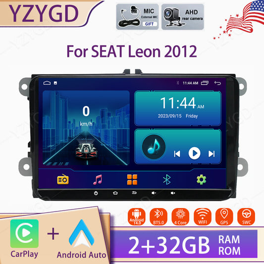 Android Auto Carplay for SEAT Leon 2012 Car Radio StereoGPS Navi Screen WIFI FM