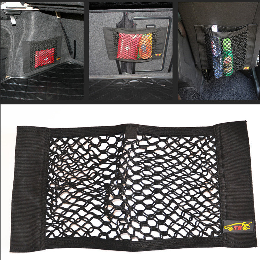 Car Trunk for Seat Back Elastic Storage Tape Resilient Bag Pocket Organiser