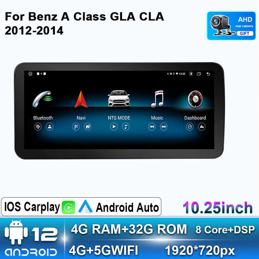 2012-18 Android for Mercedes for Benz A Class CLA GLA GPS CarPlay Multimedia Player
