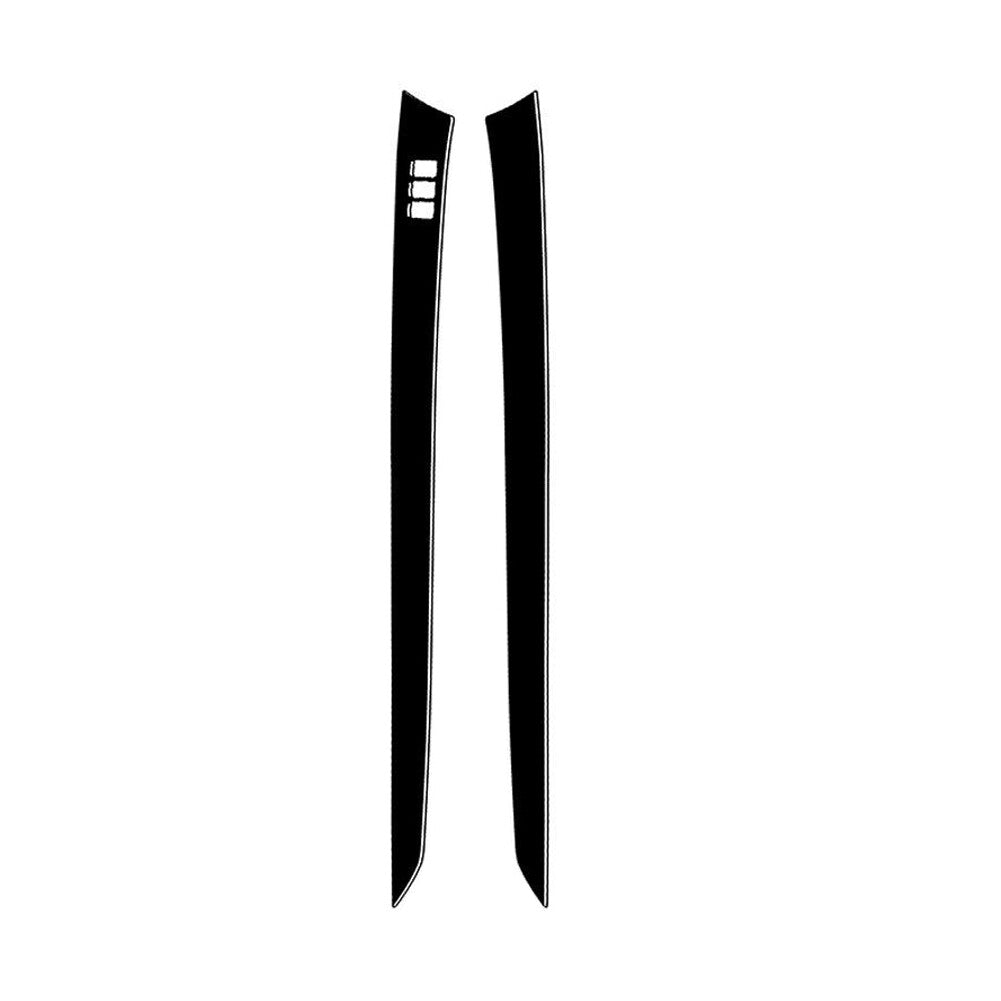 2Pcs Piano Black Interior Front Door Panel Cover Trim for Infiniti G37 2010-2013