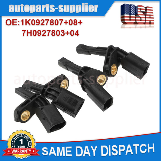 4. Front, rear, left, and right ABS wheel speed sensors suitable for Audi and for Volkswagen .