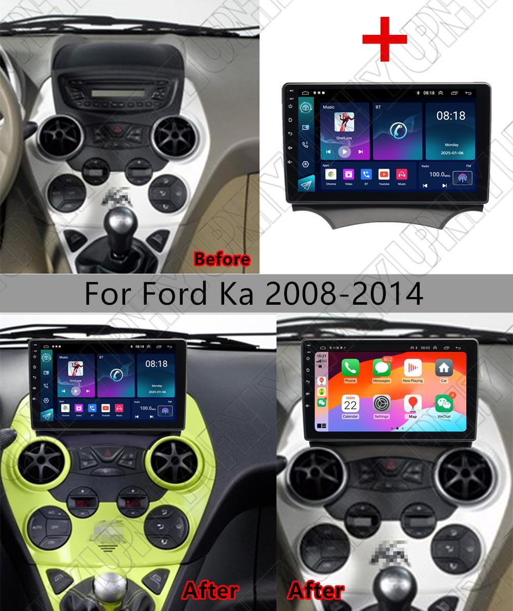 9 For 2008-2014 for Ford Ka Carplay 4+32GB Stereo Radio GPS Nav Wifi BT FM Player