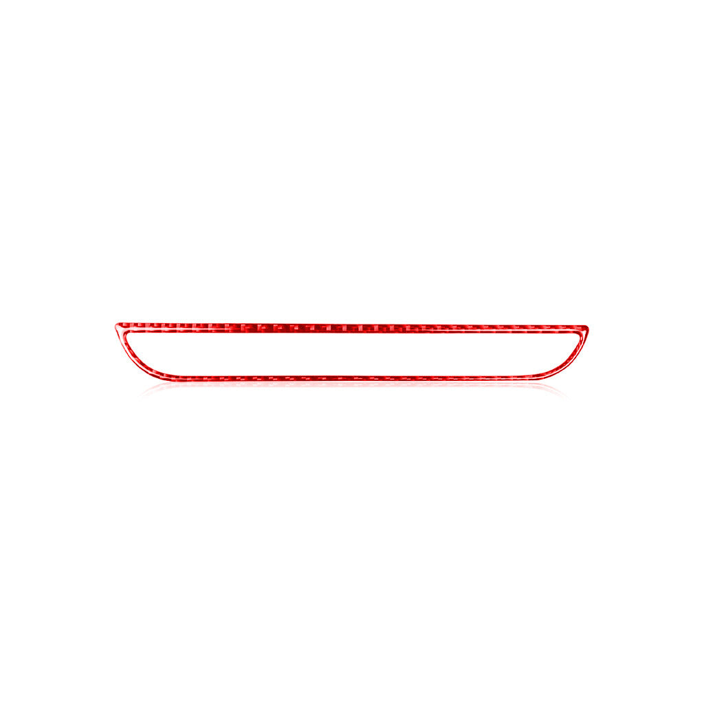 Red Carbon Fiber Central Console CD Switch Button Cover for Mazda CX-5 2017-2021