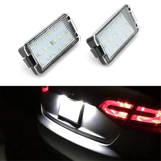 2Pcs Car Led License Number Plate Lights Lamps Bulbs for Seat Altea 2004-2009