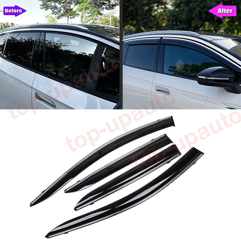 for VW ID.4 2021-2024 Side Window Wind Visors Sun Rain Guard Vent Deflectors