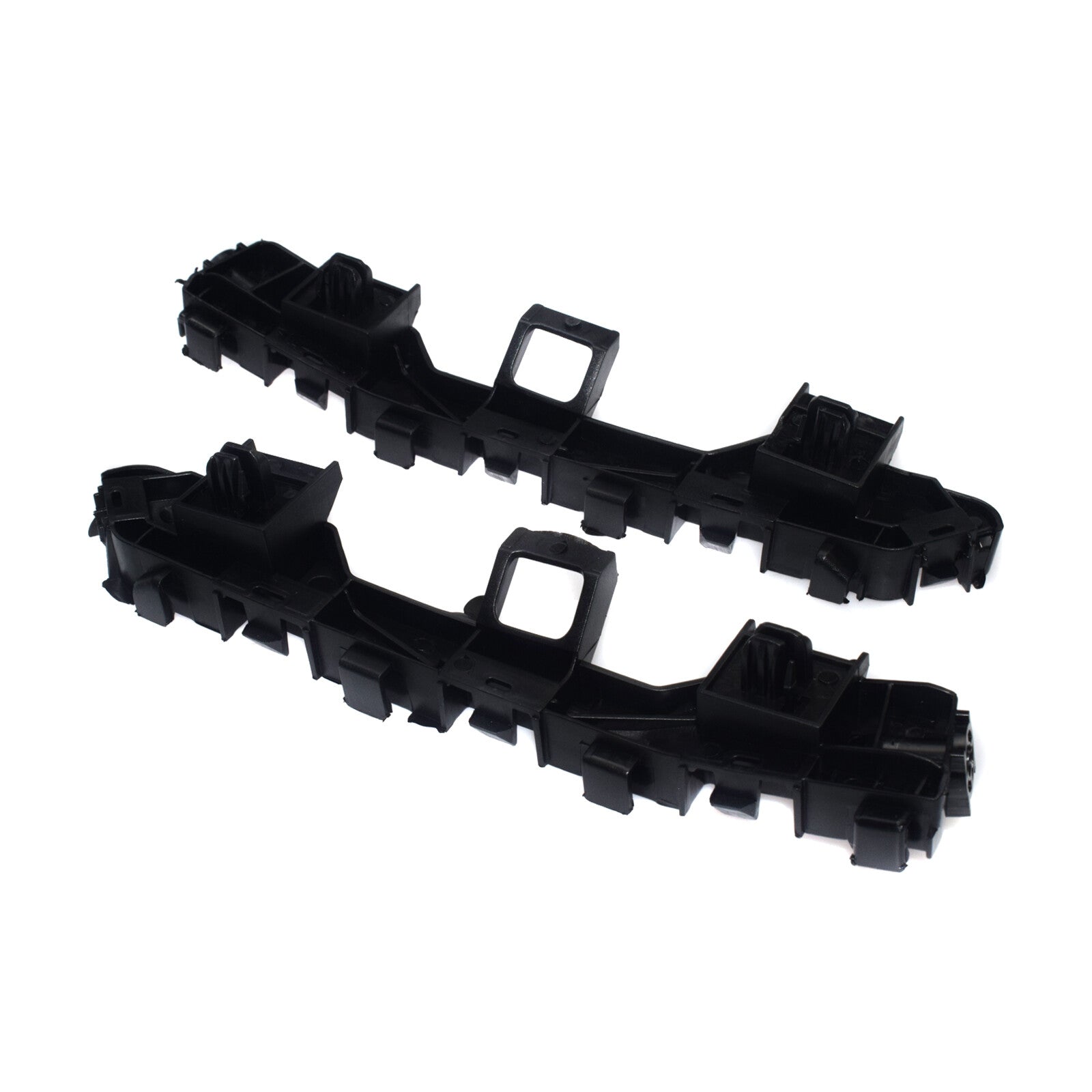 A pair of front left and right bumper brackets suitable for Honda Accord 2013-2017 2.0L, 2.4L, and 3.5L models.