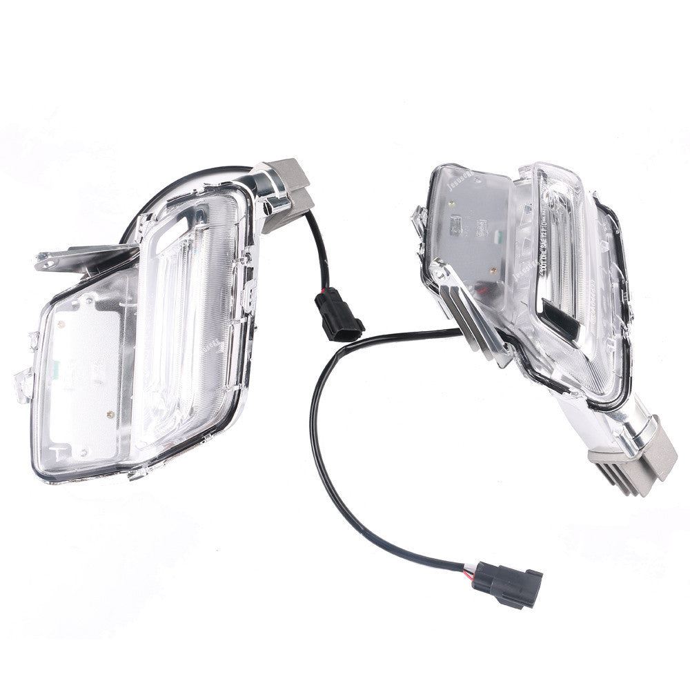 LH+RH Fog Light Lamp Clear LED Auto Driving Light for Volvo XC60 2014~2018