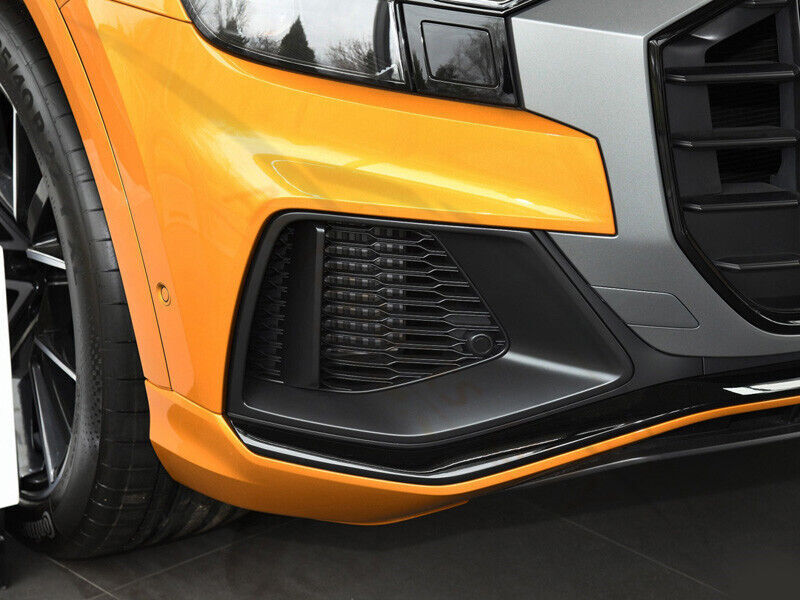for Audi Q8 2019-23 Replace Left+Right Front Bumper Fog Lamp Grille Cover Black