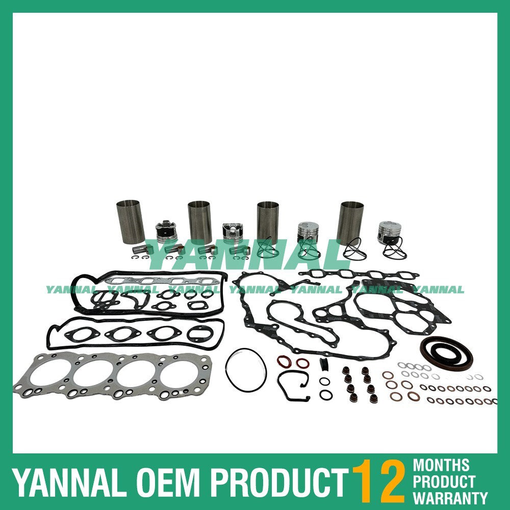 4-piece overhaul kit with washers for Isuzu 4FB1 Iseki TL3700 tractors