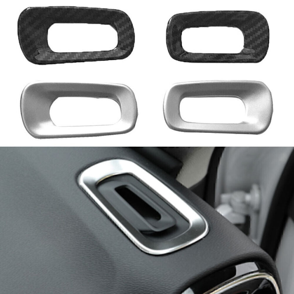 Matte Silver ABS Inner Dashboard Air Outlet Vent Trim for Volvo XC40 2018-2022