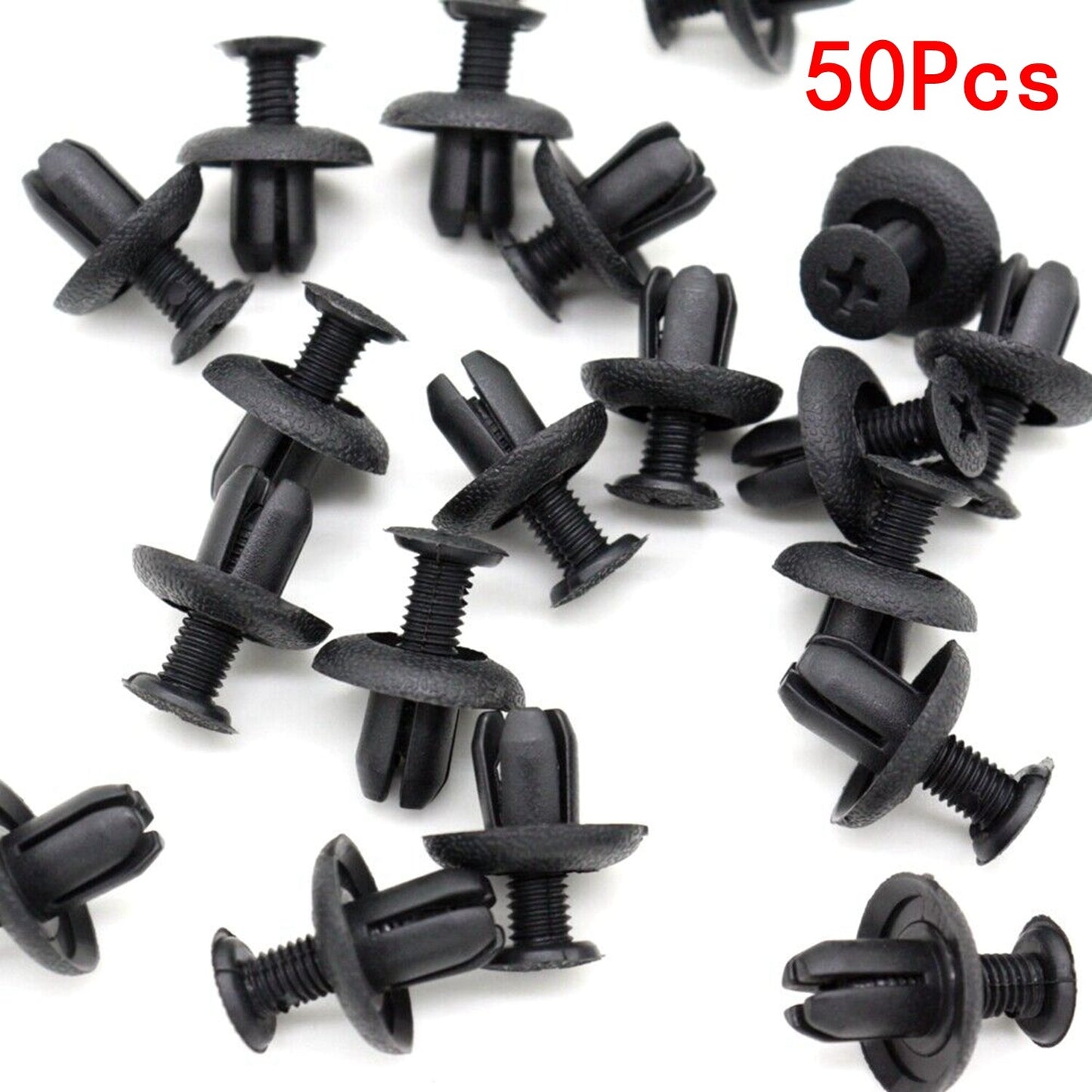 50 for Mitsubishi Lancer Evo Front Rear Bumper Clips Push-Type Retainer MB253964
