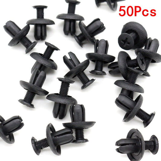 50 for Mitsubishi Lancer Evo Front Rear Bumper Clips Push-Type Retainer MB253964