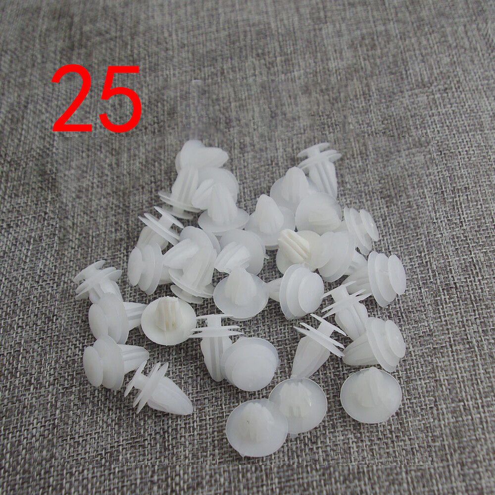 25PCS Interior Trim Board Retainer Clip Fastener White for Toyota 90467 10161