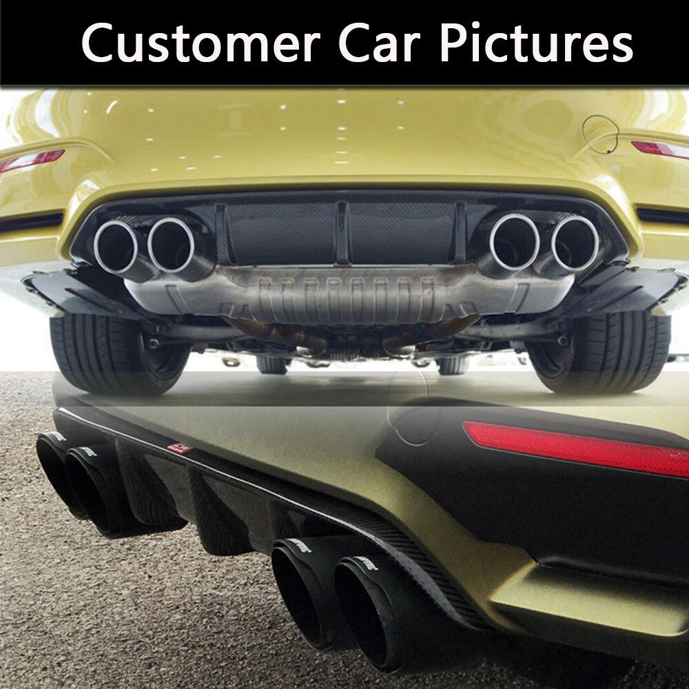 Fit for BMW F80 M3 F82 F83 M4 14-20 Rear Bumper Diffuser Lip Guard Carbon Fiber