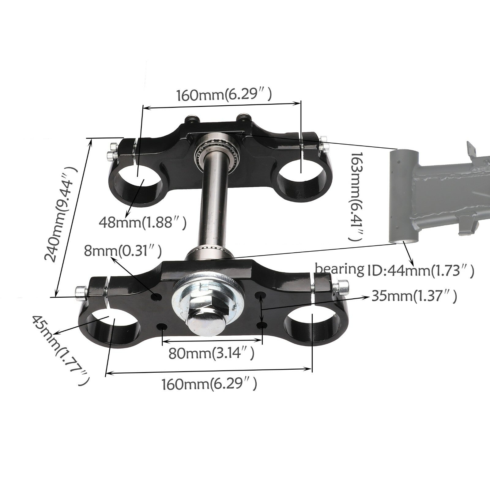 14-inch and 12-inch wheels, 80/100-12 tires + swingarm + fork. for Mini off-road bike SSR 125 KX65.