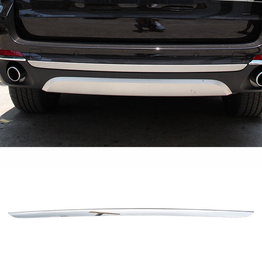 for BMW X5 F15 2014-2017 Chrome Style Outer Rear Bumper Lower Cover Strip Trim