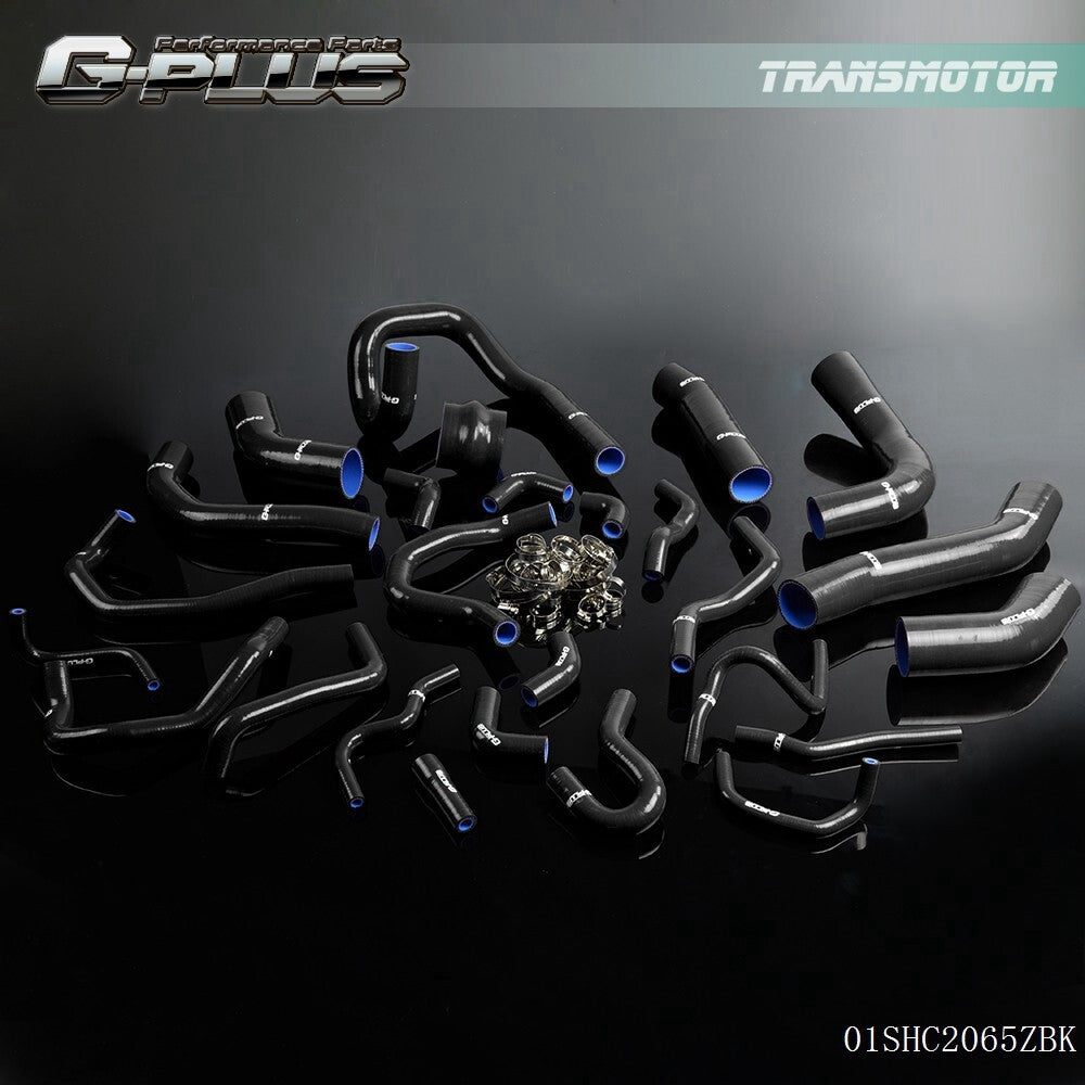 Black silicone radiator hose suitable for Supra MA70 MK3 7M-GT/7MGTE Turbo 3.0L