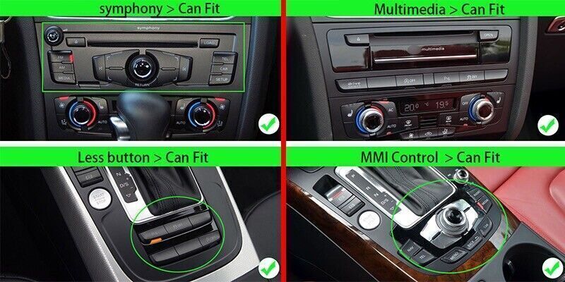 Radio Car Multimedia Player MMI Android 8K GPS for Audi A4 A4L A5 B8 Stereo