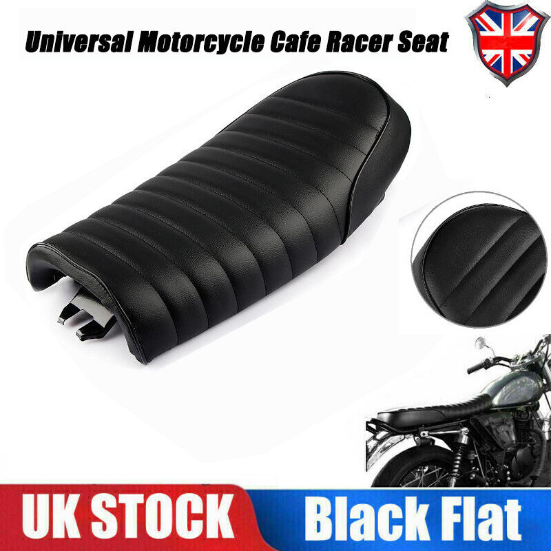 Motorcycle for Seat Flat Brat Hump Saddle PU for Yamaha for Honda Cafe Racer CB for Suzuki
