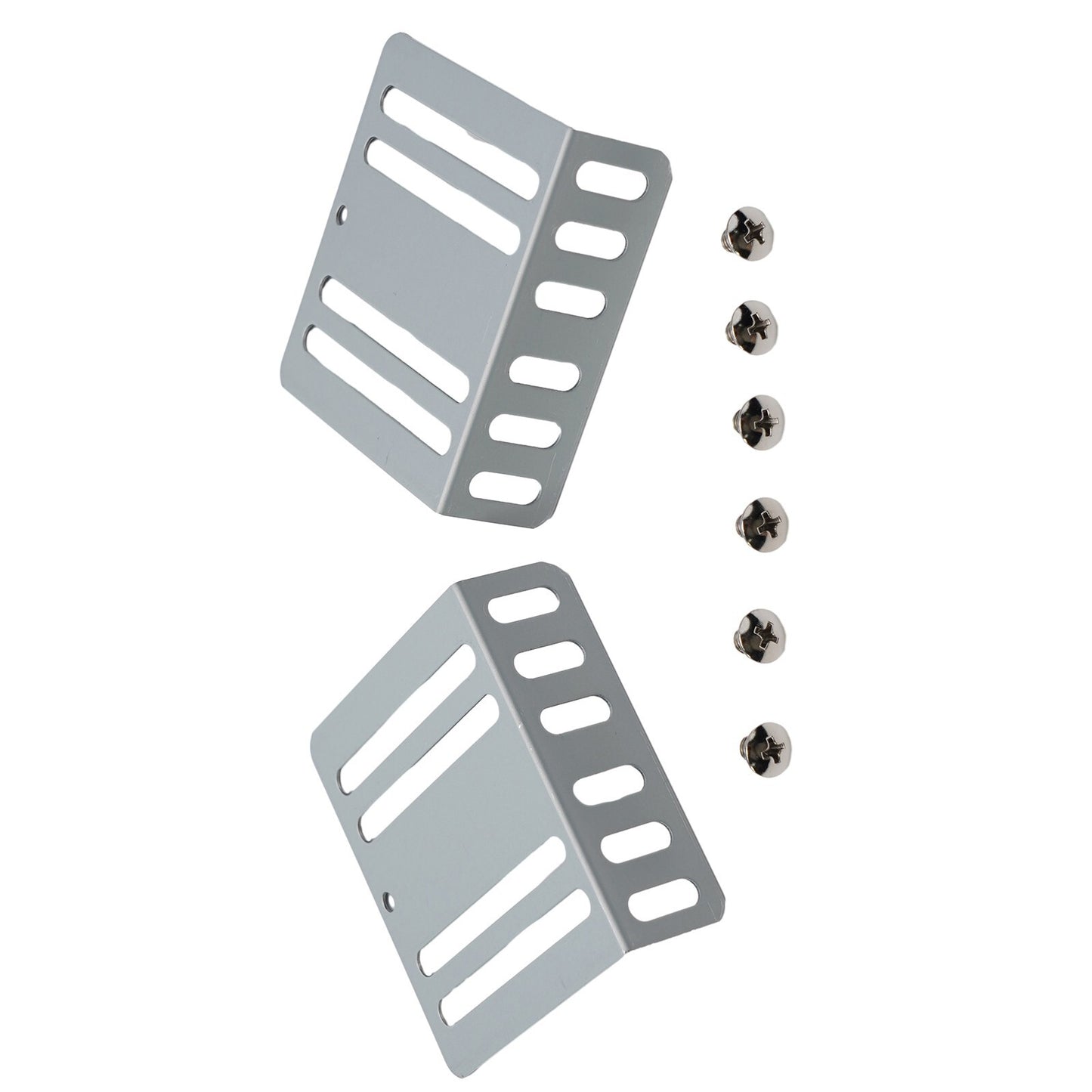 Mounting kit for car radio 2-mount bracket 70x75x24mm 8-screw bracket support