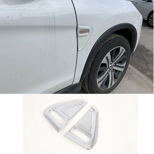 for Mitsubishi Outlander Sport RVR 2020-21 Chrome Side Fender Light Frame Covers