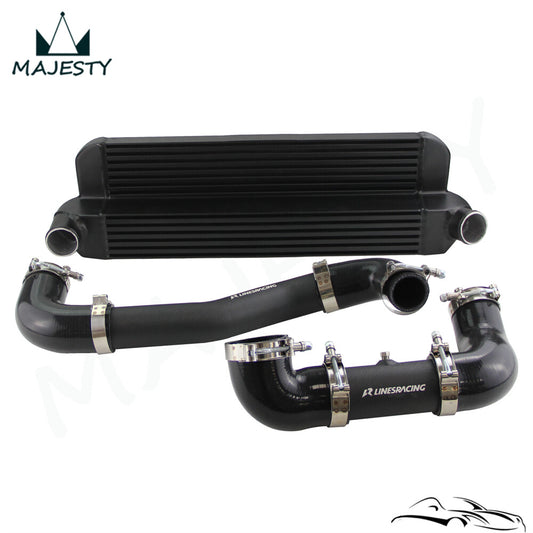 Intercooler+Charge Pipe Kit for Mini Cooper S JCW R55 R56 R57 R58 R59 R60 R61 BK