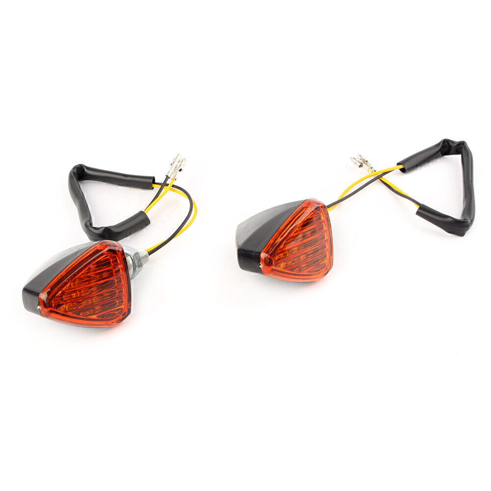 LED Amber Turn Signal Lights Indicator Lamp Blinker for Orange Motorcycle
