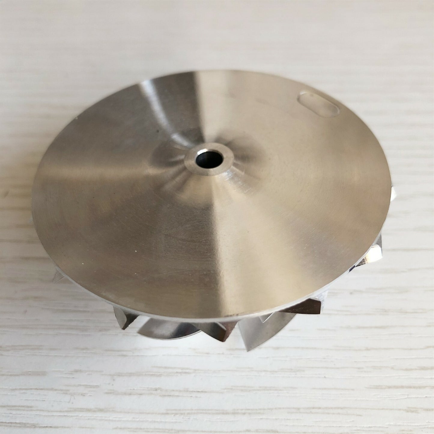 RHF5 Reverse 52.46/67.20 mm 7+7 Blade Performance Turbine Billet Compressor Wheel